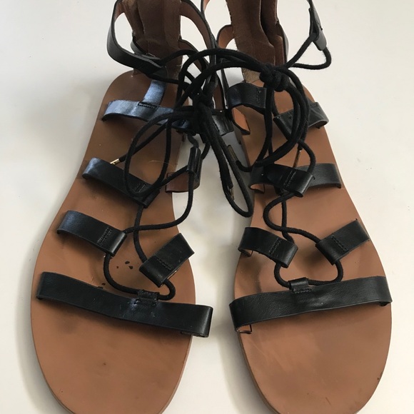H&M Black Gladiator Sandals Size 8 (39) - Picture 2 of 7
